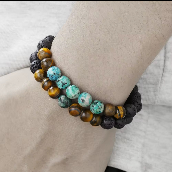 Natural Mix Crystals Health & Wealth Bracelet