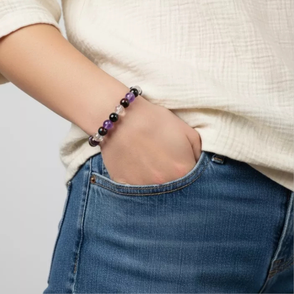 Natural Crystal Ruling Number ( मूलांक ) 4 Bracelet