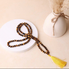 Natural Tiger Eye Prayer Jaap Mala