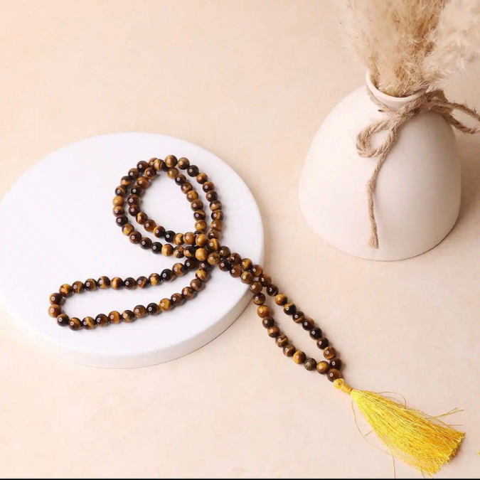 Natural Tiger Eye Prayer Jaap Mala