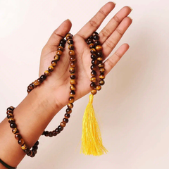 Natural Tiger Eye Prayer Jaap Mala