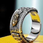 Tibetan Mantra Pixiu Fengshui Goodluck And Wealth Charm Ring