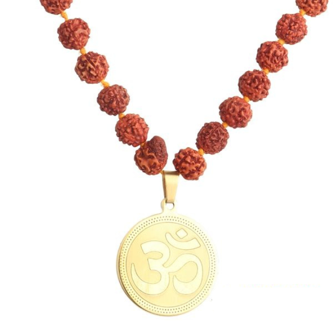 Natural Rudraksha With Om Pendant