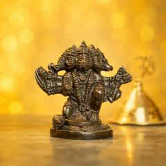 Natural Pyrite Panchmukhi Lord Hanuman Idol