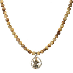 Natural Golden Tiger Eye With God Shiva Pendant