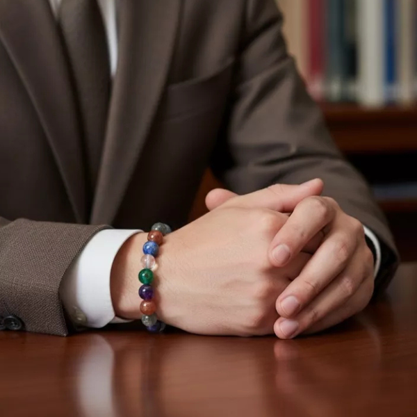 Natural Crystal Ruling Number ( मूलांक ) 7 Bracelet