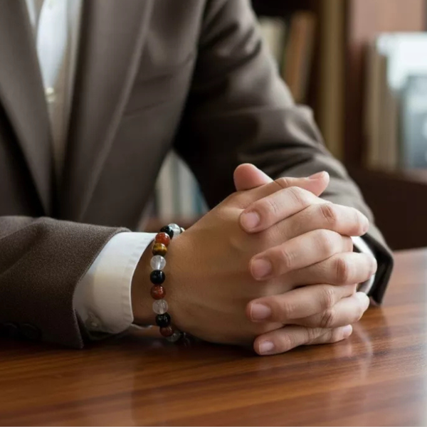 Natural Crystal Ruling Number ( मूलांक ) 8 Bracelet