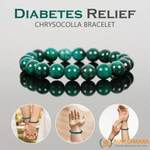 Natural Authentic Chrysocolla Health Relief Healing Bracelet
