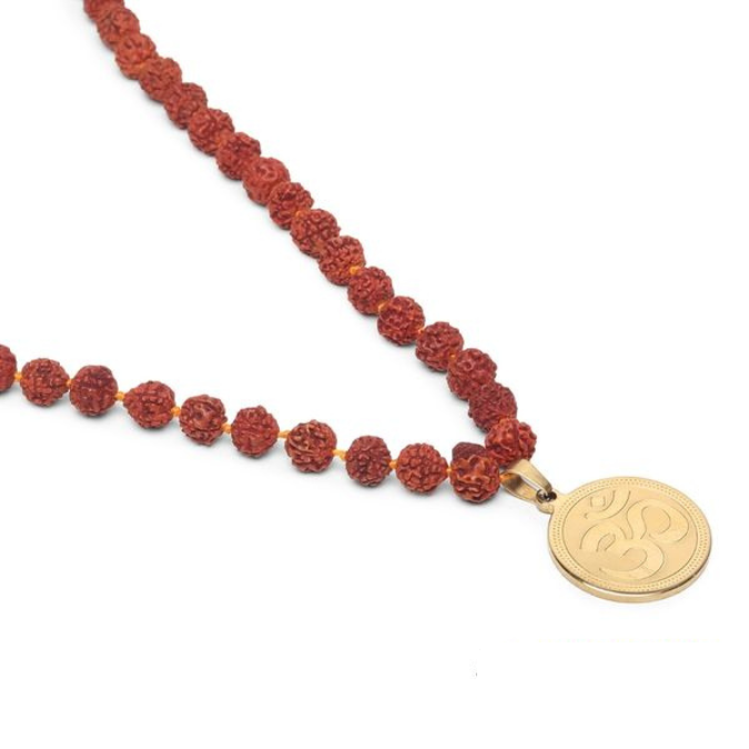 Natural Rudraksha With Om Pendant