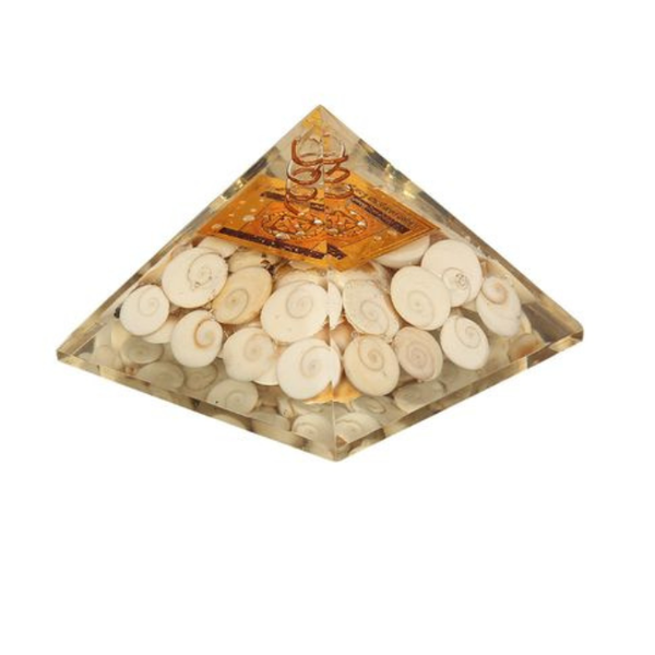 Natural Gomti Chakra VastuNivaran Yantra Pyramid