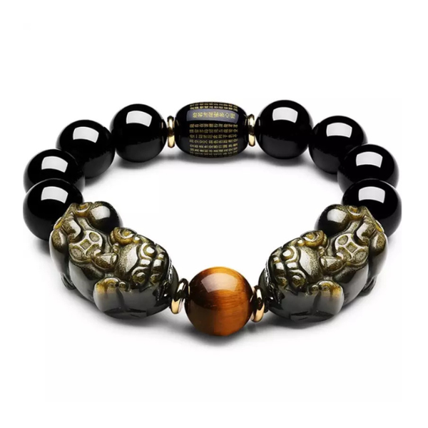Natural Father of Obsidian Wealth & Growth Bracelet