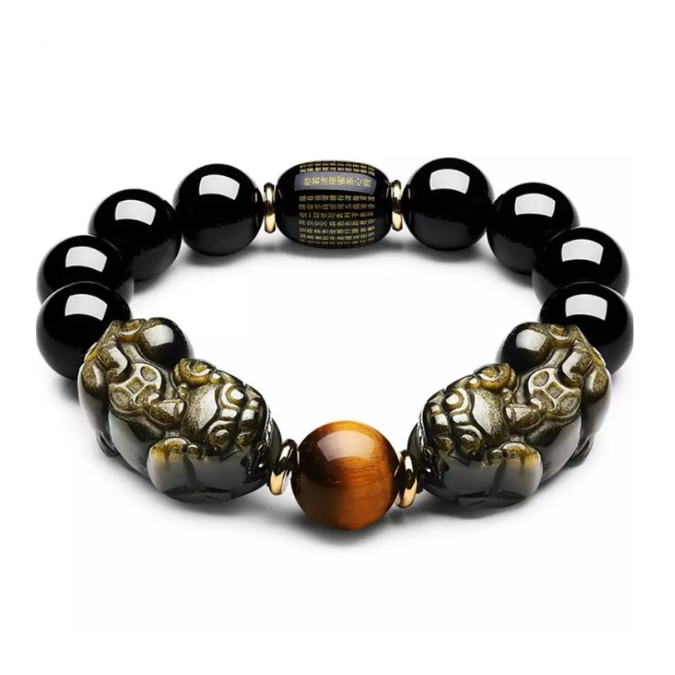 Natural Father of Obsidian Wealth & Growth Bracelet