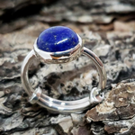 Natural Lapis Lazuli Goodluck Adjustable Ring