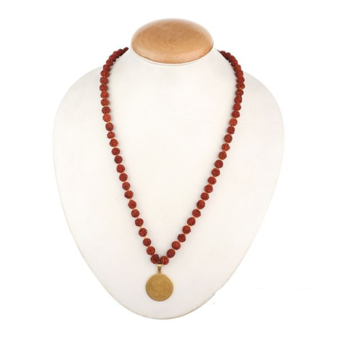 Natural Rudraksha With Om Pendant