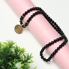 Natural Black Onyx Shree Yantra Pendant