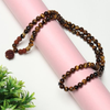 Natural Tiger Eye Stone & Rudraksha Pendant