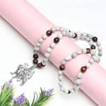 Natural Vaijanti Bead & Tiger Eye With Stainless Steel Mata Rani Pendant