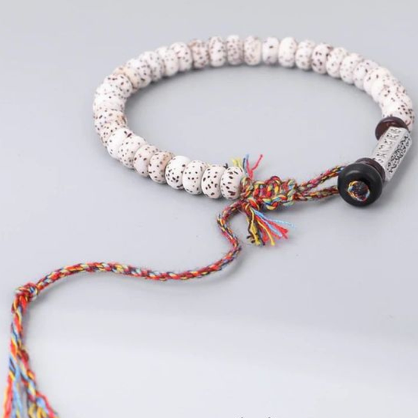 Natural Bodhi Seed Good Luck & Peace Charm Bracelet