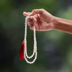 Natural Clear Quartz Prayer Jaap Mala