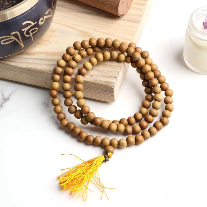 Natural Sandalwood Prayer Jaap Mala
