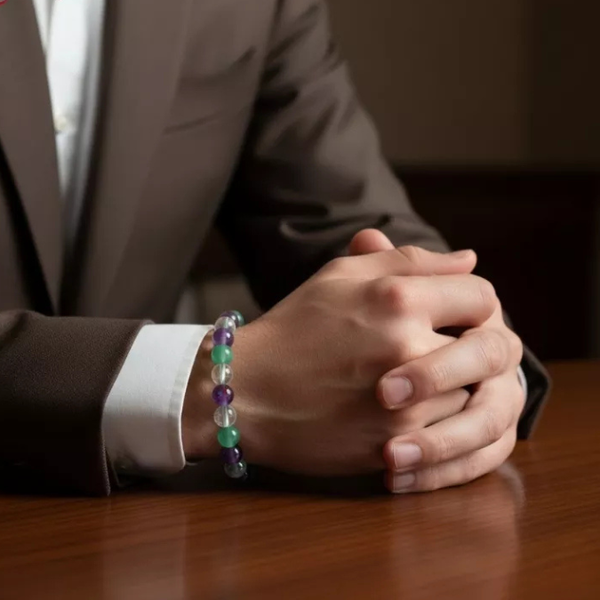 Natural Crystal Ruling Number ( मूलांक ) 3 Bracelet