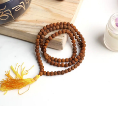 Natural 5 Mukhi Rudraksha Prayer Jaap Mala