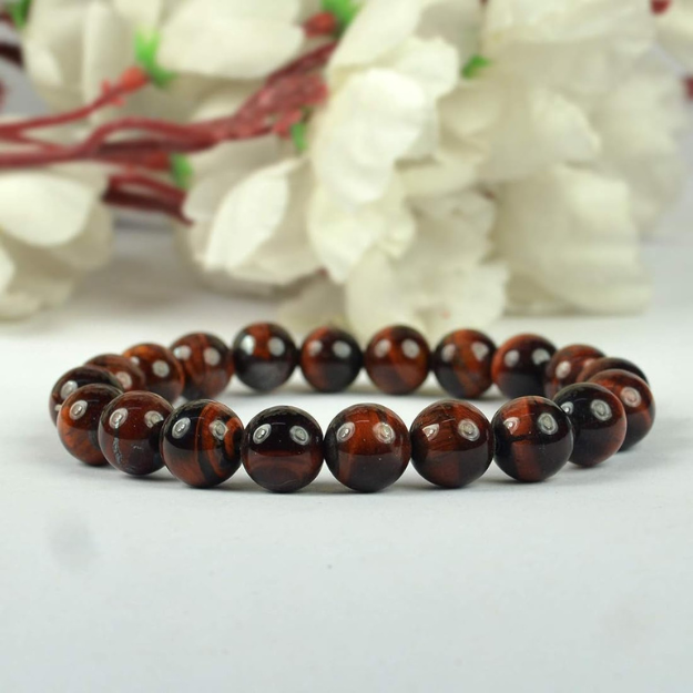 Natural Red Tiger Eye Stone Healing Bracelet