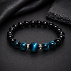 Natural Blue Tiger Eye Bracelet For Health & Peace