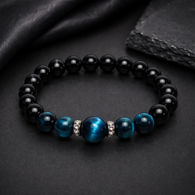 Natural Blue Tiger Eye Bracelet For Health & Peace