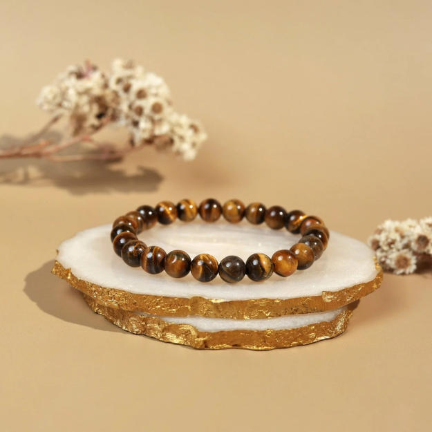 Natural Tiger Eye Stone Bracelet For Peace