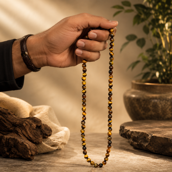 Natural Tiger Eye Mala