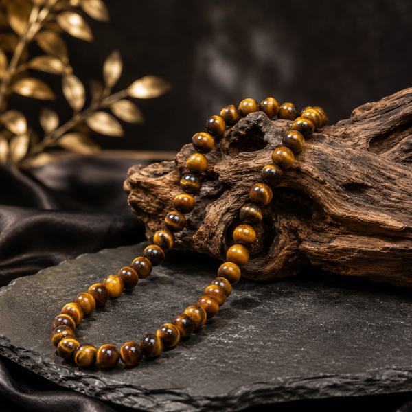 Natural Tiger Eye Mala