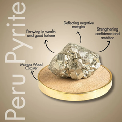 Natural Money Magnet Peru Pyrite Raw Stone
