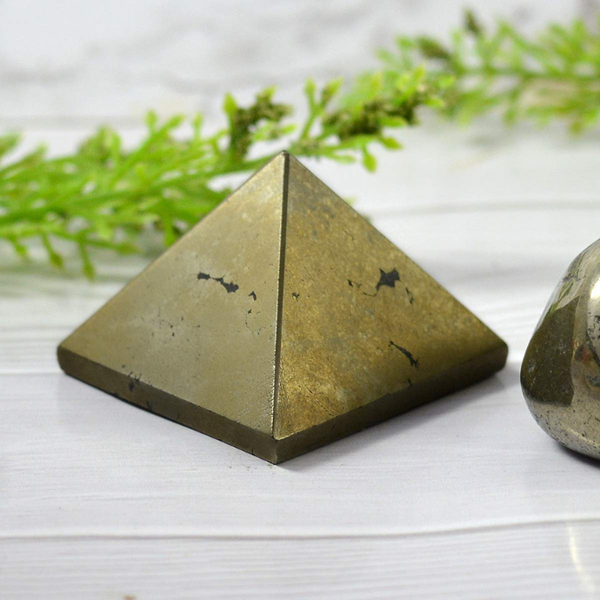 Natural Pyrite Pyramid For Wealth and Goodluck
