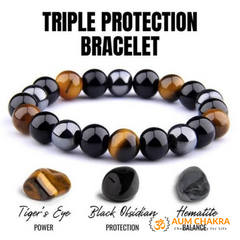 Natural Triple Protection Stone Braсelet