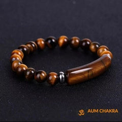 Natural Tiger Eye Strad Protection Bracelet