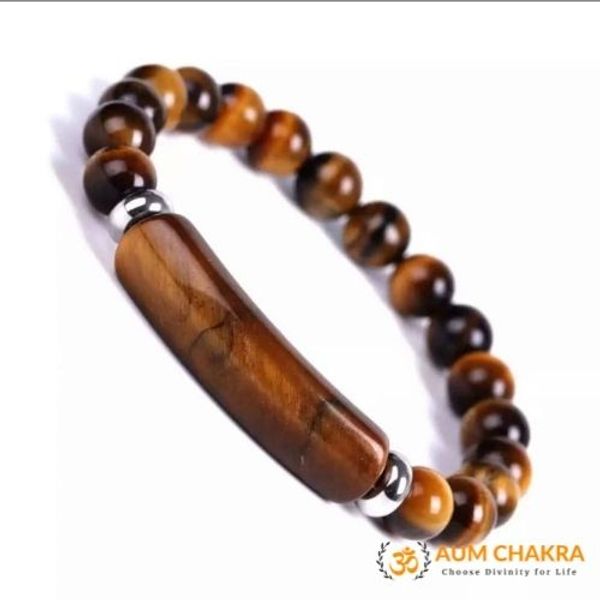 Natural Tiger Eye Strad Protection Bracelet