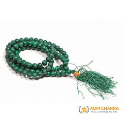 Natural Malachite Japa Mala