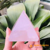 Natural Rose Quartz Stone Pyramid