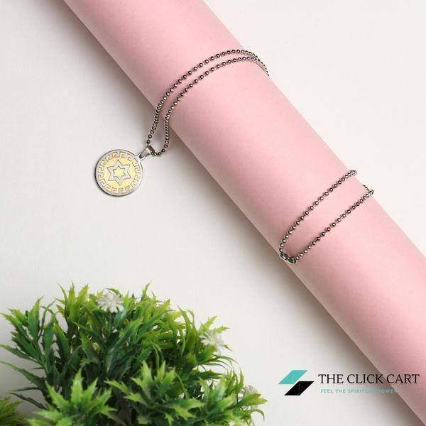 Pure Stainless steel With Sitara Chakra Pendant