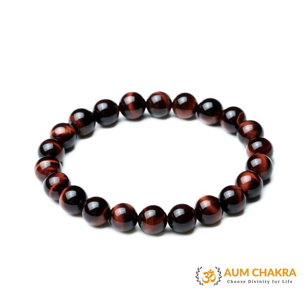 Natural Red Tiger Eye Stone Healing Bracelet