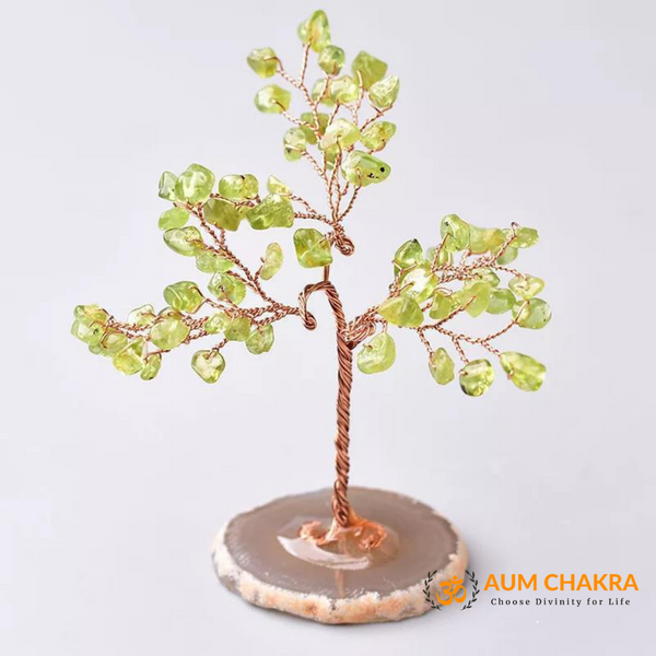 Natural Green Aventurine Plate Tree