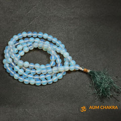Natural Opal Opalite Moonstone Japa Mala