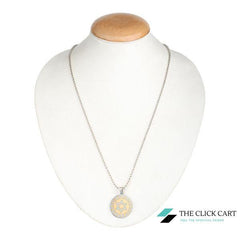 Pure Stainless steel With Sitara Chakra Pendant