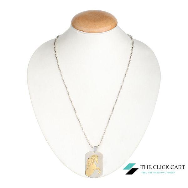 100% stainless steel Divya Unicorn Horse Pendant