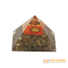 Natural Smoky Quartz Shree Kuber Yantra Pyramid