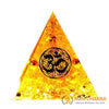 Natural Citrine Stone Om Yantra Pyramid