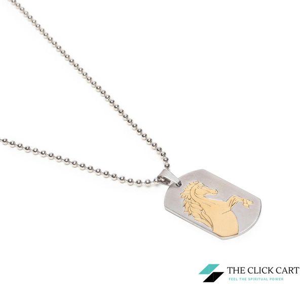 100% stainless steel Divya Unicorn Horse Pendant