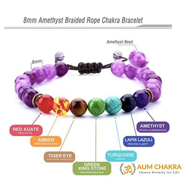 7 Chakra Amethyst Stone For Healing