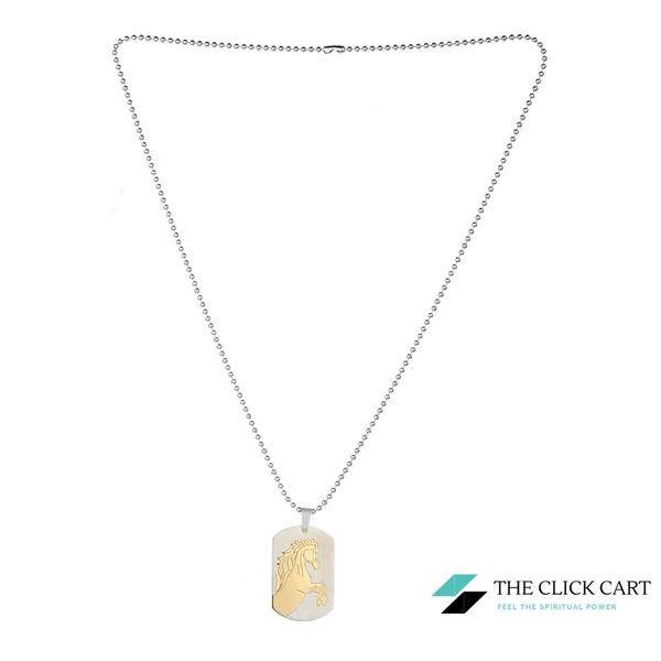 100% stainless steel Divya Unicorn Horse Pendant